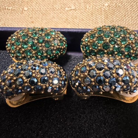 Heidi Daus Hoop Clip - On Fashion Earrings X2 - Picture 8 of 8